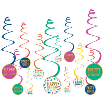 Image de DECOR - HAPPY DOTS SWIRL DECORATIONS