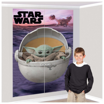 Picture of STAR WARS - THE CHILD - THE MANDALORIAN - SCENE SETTER WALL DECORATING KIT