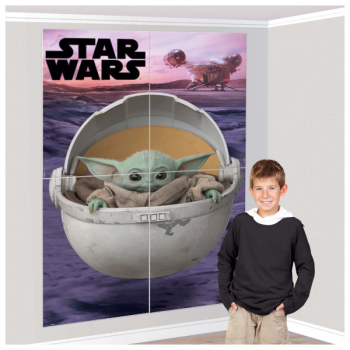 Image de STAR WARS - THE CHILD - THE MANDALORIAN - SCENE SETTER WALL DECORATING KIT