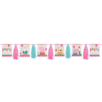 Picture of PEPPA PIG CONFETTI - PENNANT TASSEL GARLAND