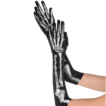 Image de SKELETON LONG GLOVES - ADULT