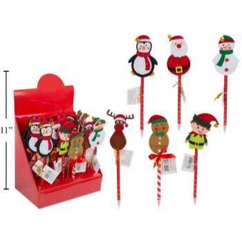 Image de DECOR - CHRISTMAS BALL PEN WITH FELT CHARACTERS