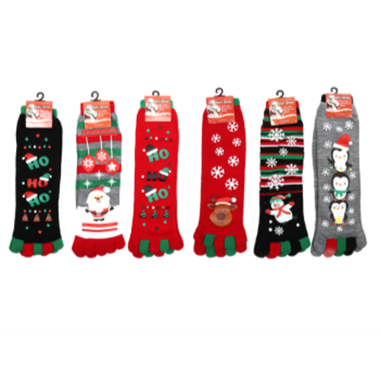 Picture of WEARABLES - SOCKS CHRISTMAS YOUTH TOE SOCKS