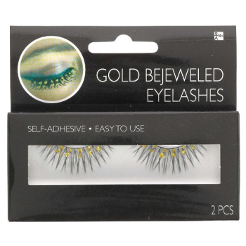 Picture of EYELASHES - GOLD BEJEWELED 