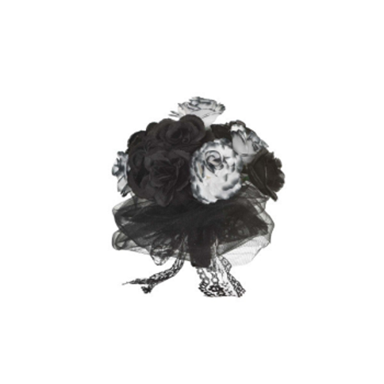Picture of SKELETON - BLACK AND BONE FLOWER BOUQUET