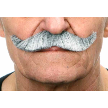 Image de MUSTACHE SMALL CURL  - GREY