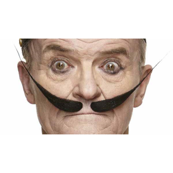 Image de MUSTACHE STRAIGHT UP - BLACK