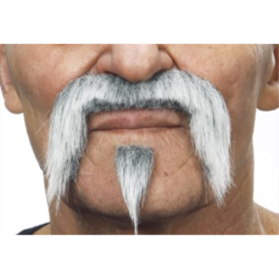 Image sur MUSTACHE AND SMALL POINTY PINCH - LIGHT GREY