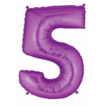 Picture of 40'' NUMBER 5 SUPERSHAPE - PURPLE