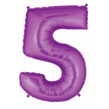 Image de 40'' NUMBER 5 SUPERSHAPE - PURPLE