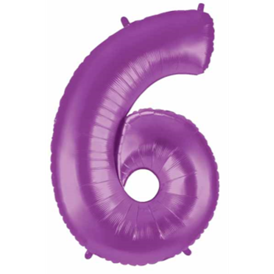 Image sur 40'' NUMBER 6 SUPERSHAPE - PURPLE