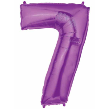 Picture of 40'' NUMBER 7 SUPERSHAPE - PURPLE