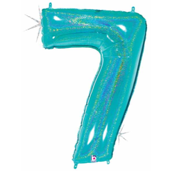 Picture of 40'' NUMBER 7 SUPERSHAPE - TURQUOISE