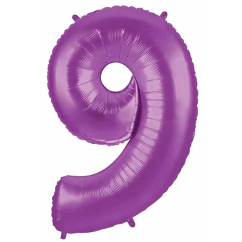 Picture of 40'' NUMBER 9 SUPERSHAPE - PURPLE