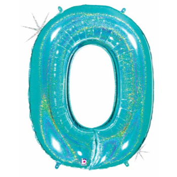 Picture of 40'' NUMBER 0 SUPERSHAPE - TURQUOISE