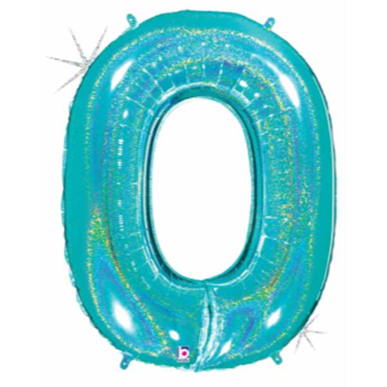 Picture of 40'' NUMBER 0 SUPERSHAPE - TURQUOISE