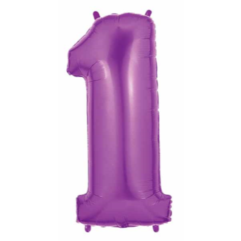 Picture of 40'' NUMBER 1 SUPERSHAPE - PURPLE