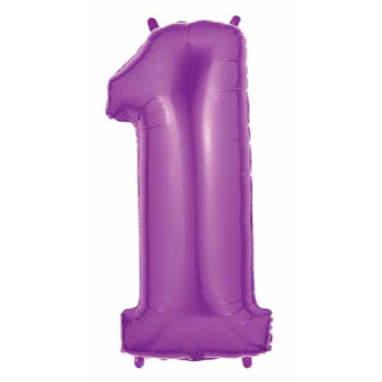 Image de 40'' NUMBER 1 SUPERSHAPE - PURPLE