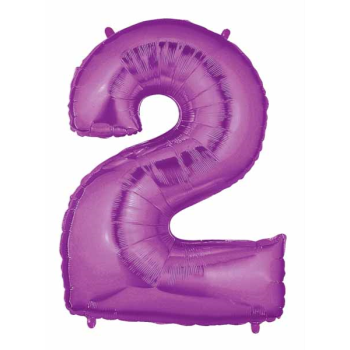 Image de 40'' NUMBER 2 SUPERSHAPE - PURPLE