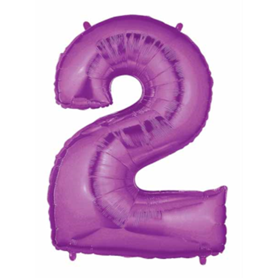 Picture of 40'' NUMBER 2 SUPERSHAPE - PURPLE