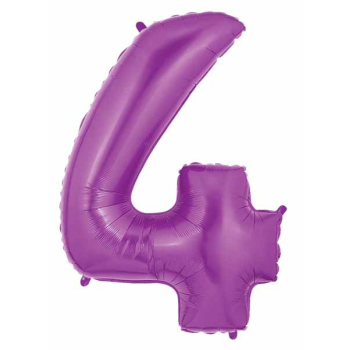Picture of 40'' NUMBER 4 SUPERSHAPE - PURPLE