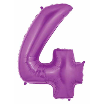 Image de 40'' NUMBER 4 SUPERSHAPE - PURPLE