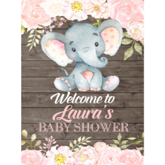 Picture of LAWN YARD SIGN - BABY SHOWER - PERSONALIZE