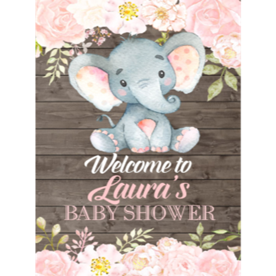 PartyMart. LAWN YARD SIGN BABY SHOWER PERSONALIZE