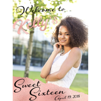 Image de 16th - LAWN YARD SIGN - SWEET 16th - PERSONALIZE