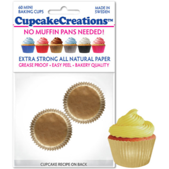 Picture of BAKING CUPS - MINI - GOLD 60/PKG
