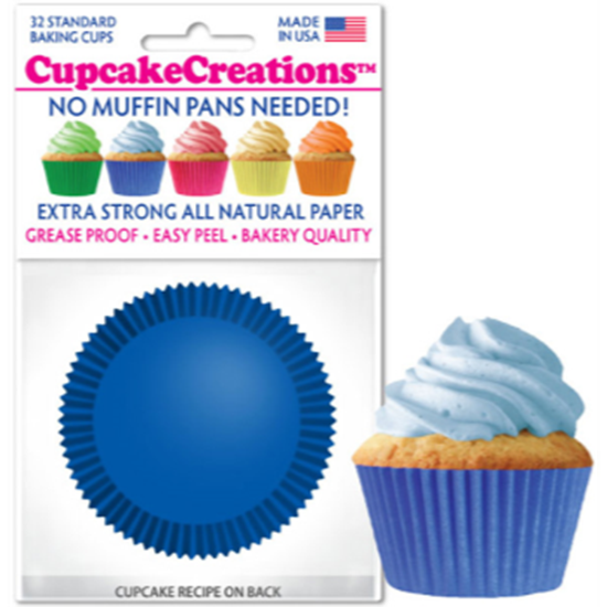 Picture of BAKING CUPS - STANDARD - BLUE 32/PKG