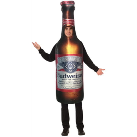 Picture of BEER BUDWEISER BOTTLE - ADULT COSTUME ONE SIZE