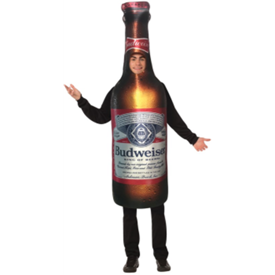 Image sur BEER BUDWEISER BOTTLE - ADULT COSTUME ONE SIZE