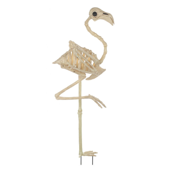 Image de 33.75" SKELETON FLAMINGO W/ GROUND STAKE