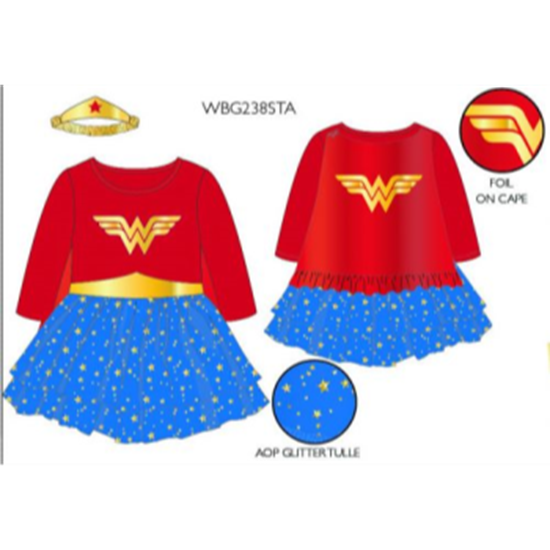 Picture of WONDER WOMAN TUTU SUIT WITH HEADBAND - 2T