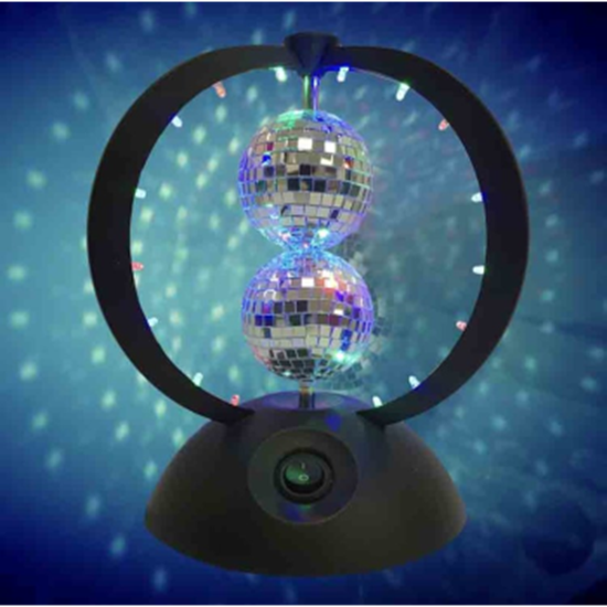 Image sur ELECTRONICS - TWIN HELIX - 2 ROTATING MIRROR BALL ONE ON TOP OF EACH OTHER