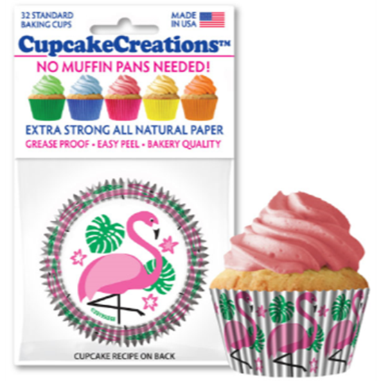 Image sur BAKING CUPS - STANDARD - PINK FLAMINGO