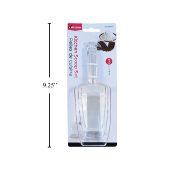 Image de PLASTIC KITCHEN SCOOP SET