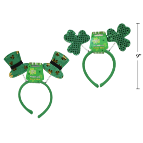 Picture of WEARABLES - ST PATRICK'S HEAD BOPPER - SHAMROCK OR TOP HAT