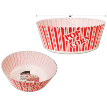 Picture of LARGE POPCORN BOWL - RED AND WHITE