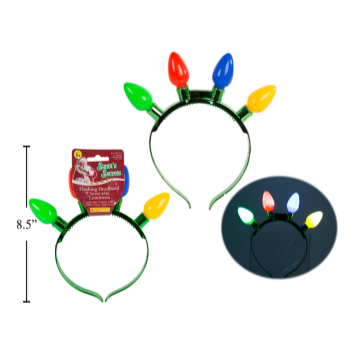 Image de WEARABLES -  HEADBAND CHRISTMAS FLASHING LED BULB