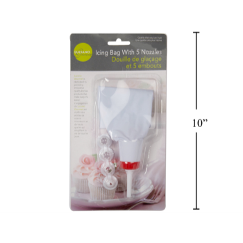 Picture of ICING BAG WITH 5 ASSORTED NOZZLES