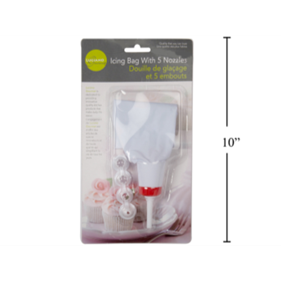 Image sur ICING BAG WITH 5 ASSORTED NOZZLES