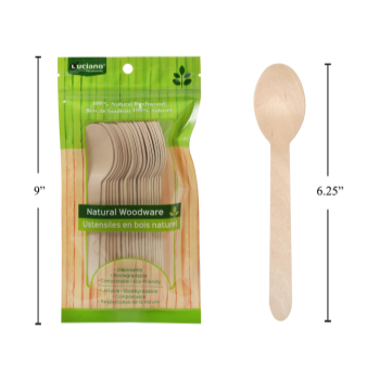Picture of ECO - WOODEN SPOON - 20 COUNT