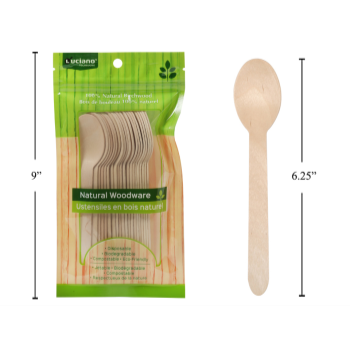 Image de ECO - WOODEN SPOON - 20 COUNT