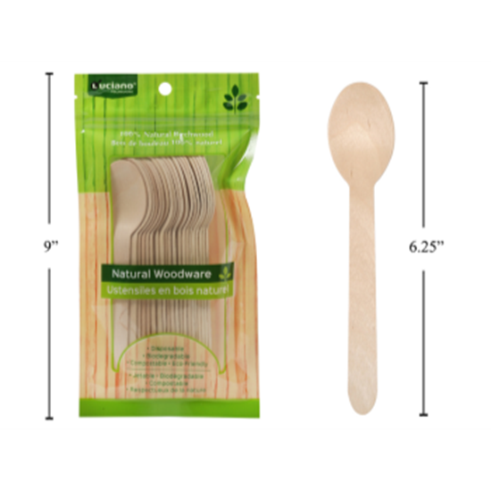 Image sur ECO - WOODEN SPOON - 20 COUNT