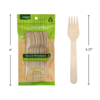 Picture of ECO - WOODEN FORK - 20 COUNT