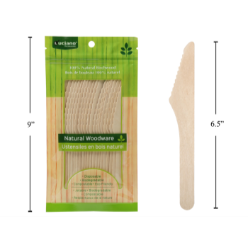 Image de ECO - WOODEN KNIFE - 20 COUNT