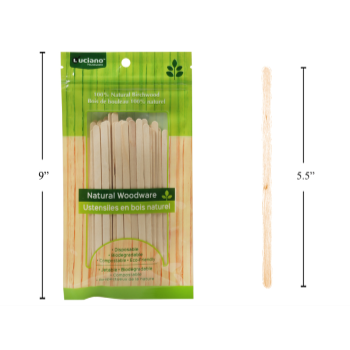 Picture of ECO - WOODEN COFFEE STICK - 60 COUNT