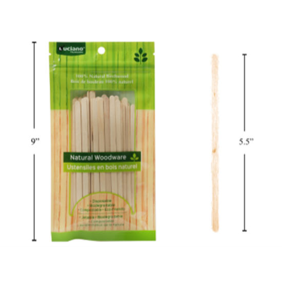 Image sur ECO - WOODEN COFFEE STICK - 60 COUNT